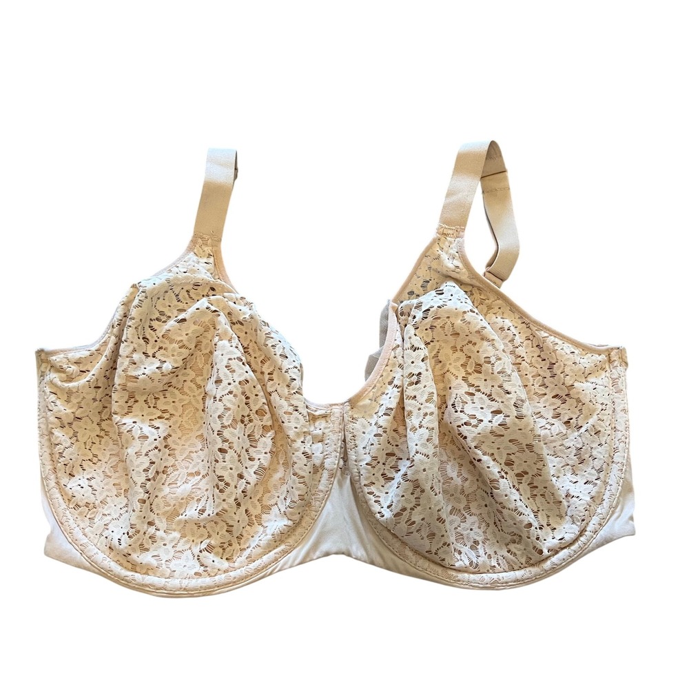 Chantelle Floral Lace Unlined Underwire Bra Nude Beige 38I USA 85I EUR 13F1
